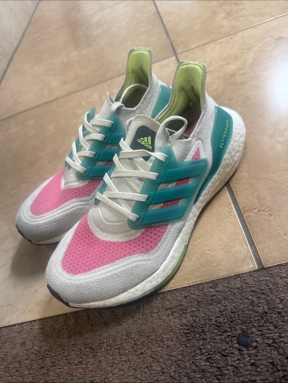 adidas Women’s Ultraboost Sneakers - Pink & Teal